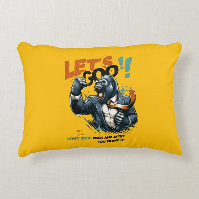 HOME DECOR LET'S GOO LESSONS LEARN ACCENT PILLOW KUSSEN (Voorkant)