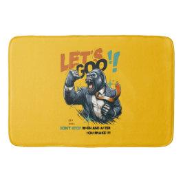 HOME DECOR LET'S GOO LESSONS LEARN BATH MAT