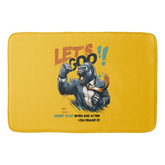 HOME DECOR LET'S GOO LESSONS LEARN BATH MAT (Voorkant)