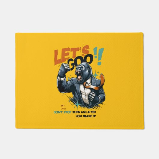 HOME DECOR LET'S GOO LESSONS LEARN DOOR MAT (Voorkant)