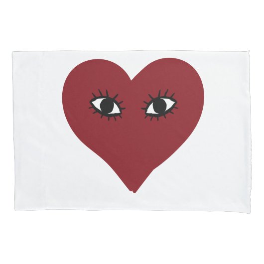 Home Decor Red Heart Kussensloop (Voorkant)