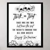 Home Decor schedels Trick or treat Halloween Teken Poster (Voorkant)