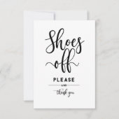 Home Decor Shoes off alsjeblieft en bedankt (Voorkant)