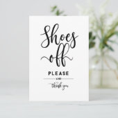 Home Decor Shoes off alsjeblieft en bedankt (Staand voorkant)