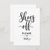 Home Decor Shoes off alsjeblieft en bedankt (Voorkant / Achterkant)