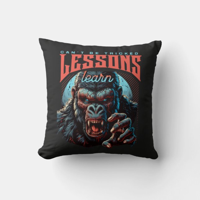 Home Decor Wise Gorilla Lessons Learn Tote Bag Kussen (Voorkant)