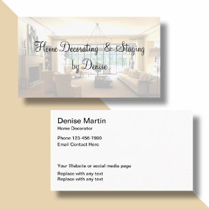 Home Decoratie en Staging Visitekaartje