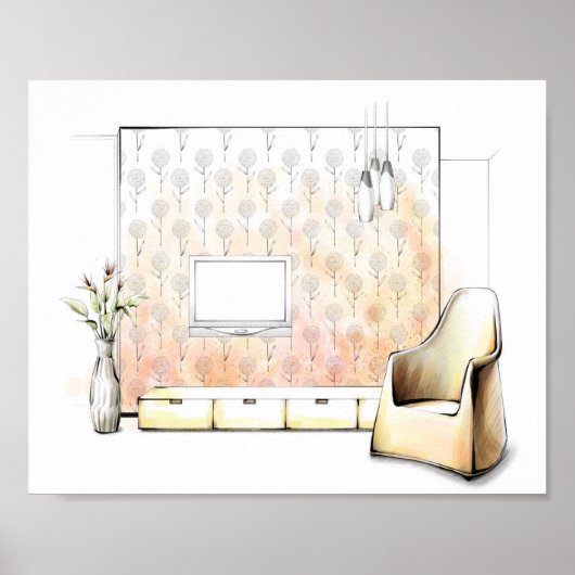 Home Decoration Color Pencil Kunstwerk Poster (Voorkant)