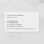 Home Decorting Visitekaartje (Achterkant)