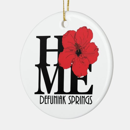 HOME DeFuniak Springs Red Hibiscus Keramisch Ornament (Links)