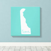 Home Delaware Aangepaste kleur Canvas Afdruk (Insitu (Houten vloer))