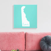 Home Delaware Aangepaste kleur Canvas Afdruk (Insitu (Woonkamer))