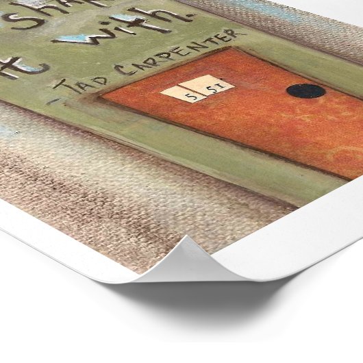 HOme delen - Afdrukken Poster (Hoek)