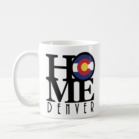 HOME Denver Colorado 11oz Koffiemok (Links)