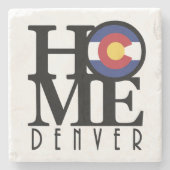 HOME Denver Colorado Stenen Onderzetter (Voorkant)