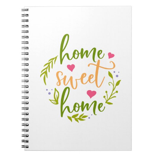 Home Design Home Sweet Home Home Notitieboek (Voorkant)