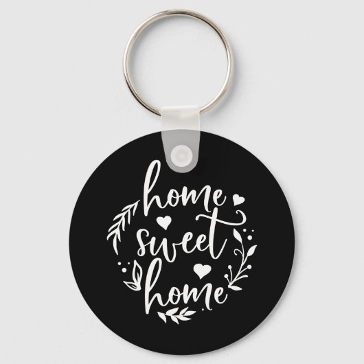Home Design Home Sweet Home Home Sleutelhanger (Voorkant)