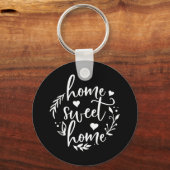 Home Design Home Sweet Home Home Sleutelhanger (Voorkant)