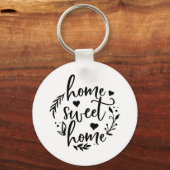 Home Design Home Sweet Home Home Sleutelhanger (Voorkant)