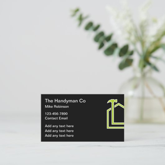 Home Diensten Bouw Visitekaartjes (Staand voorkant)