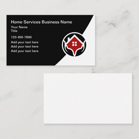 Home Diensten Moderne Visitekaartjes (Voorkant / Achterkant)