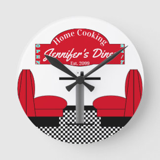 Home Diner Kitchen Restaurant Grill Chef Baker Ronde Klok