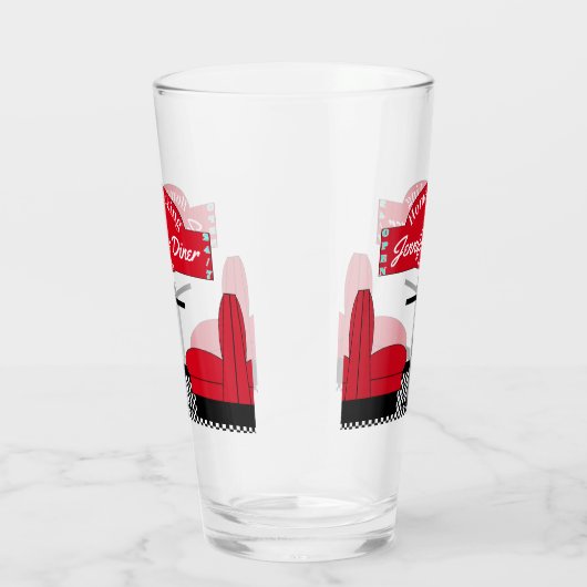 Home Diner Kitchen Restaurant Soda Pop Tea Beer Glas (Rechts)