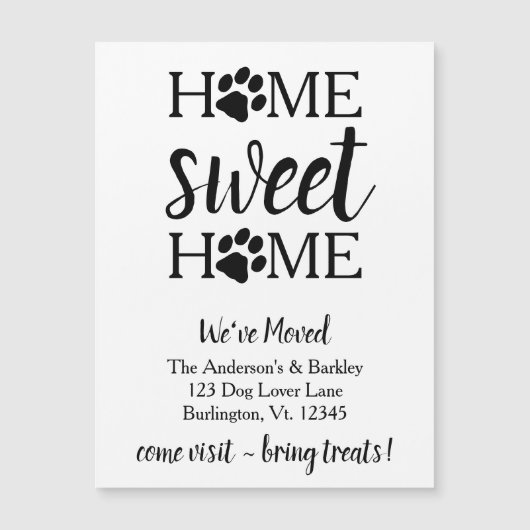 Home Dog Moving Announcement Kaart voor thuisgebru (Voorkant)