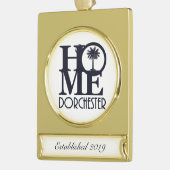 HOME Dorchester Verguld Banner Ornament (Links)