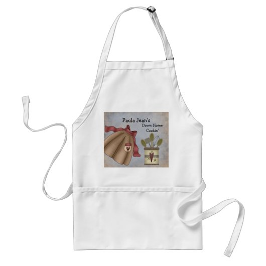 Home Down Cooking Apron Standaard Schort (Voorkant)
