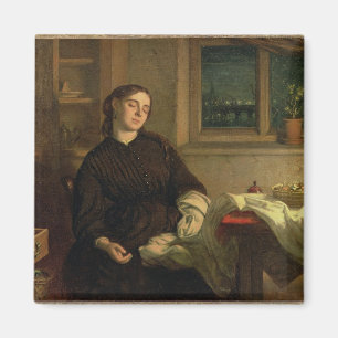 Home Dreams, 1869 (olie op canvas neergezet op dee Magneet