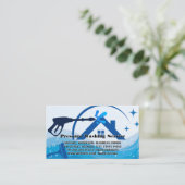 Home Drukwasdiensten | schoonmaakmiddelen Visitekaartje (Staand voorkant)