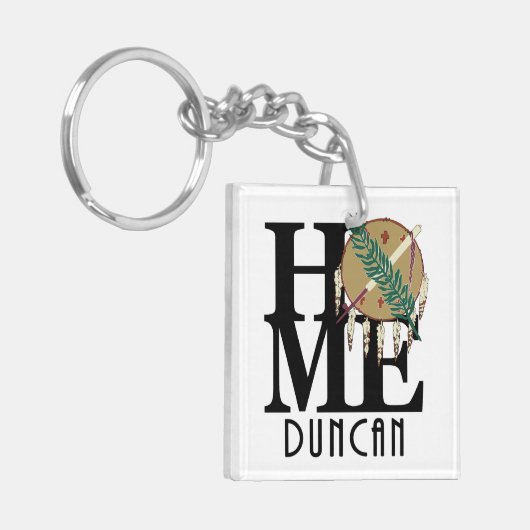 HOME Duncan Oklahoma Sleutelhanger (Voorkant Links)