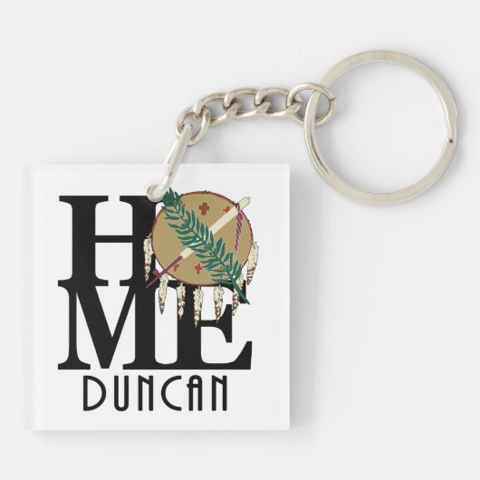 HOME Duncan Oklahoma Sleutelhanger (Achterkant)