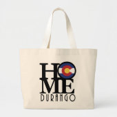 HOME Durango Colorado Grote Tote Bag (Voorkant)