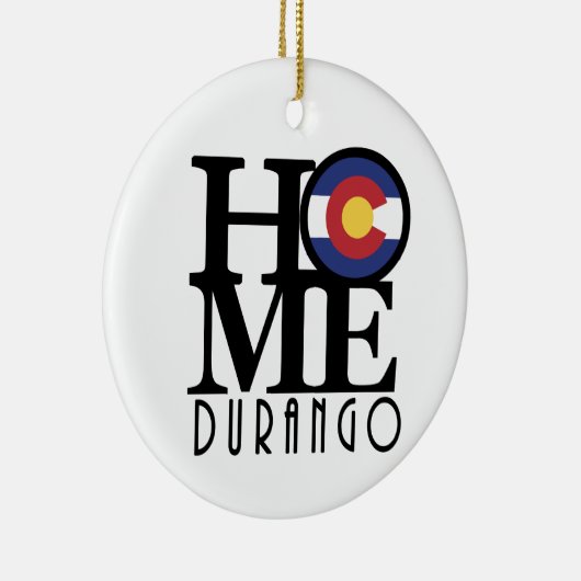 HOME Durango Colorado Keramisch Ornament (Rechts)