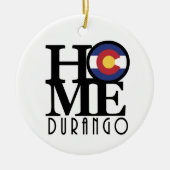 HOME Durango Colorado Keramisch Ornament (Voorkant)