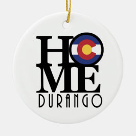 HOME Durango Colorado Keramisch Ornament