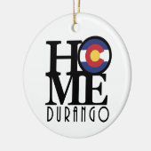 HOME Durango Colorado Keramisch Ornament (Links)