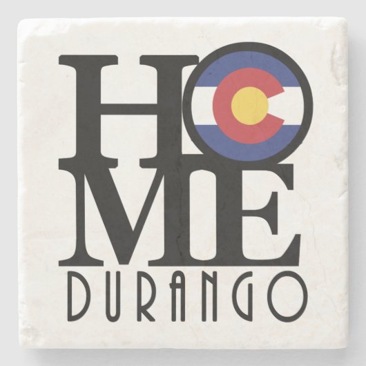 HOME Durango Colorado Stenen Onderzetter (Voorkant)