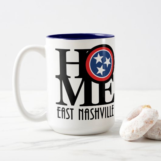 HOME East Nashville 15oz Tweekleurige Koffiemok (Met donut)