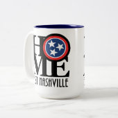 HOME East Nashville 15oz Tweekleurige Koffiemok (Voorkant links)