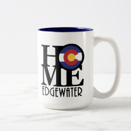 HOME Edgewater Colorado 15oz Tweekleurige Koffiemok
