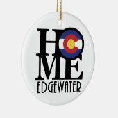 HOME Edgewater Colorado Keramisch Ornament (Rechts)