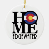 HOME Edgewater Colorado Keramisch Ornament (Voorkant)