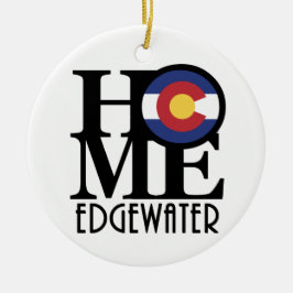 HOME Edgewater Colorado Keramisch Ornament