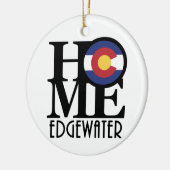 HOME Edgewater Colorado Keramisch Ornament (Links)