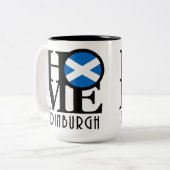 HOME Edinburgh Scotland 15oz Tweekleurige Koffiemok (Voorkant links)