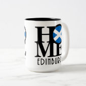 HOME Edinburgh Scotland 15oz Tweekleurige Koffiemok (Voorkant rechts)