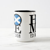 HOME Edinburgh Scotland 15oz Tweekleurige Koffiemok (Center)